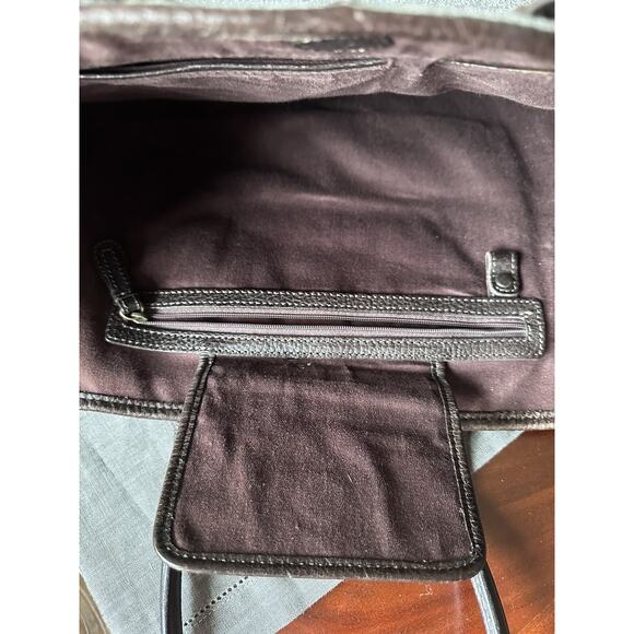 Banana Republic Chatham XL Leather Tote Shopper Purse Overnight Nomad Bag gray - Picture 16 of 16